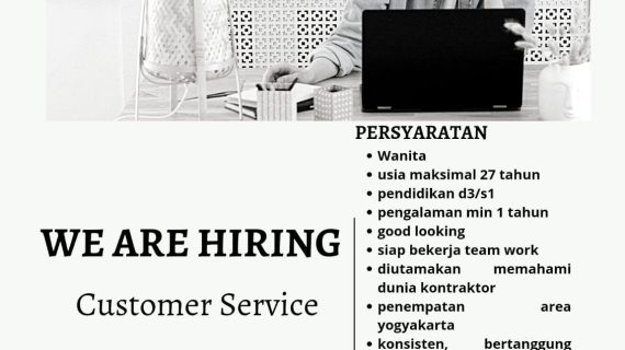 lowongan kerja customer servie