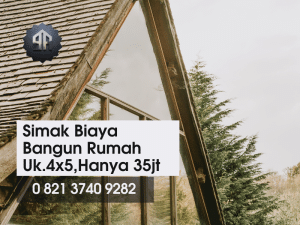 bangun rumah ukuran 4x10